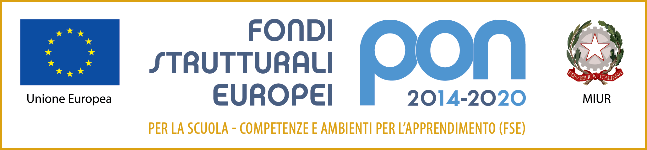 Logo PON FSE-FESR